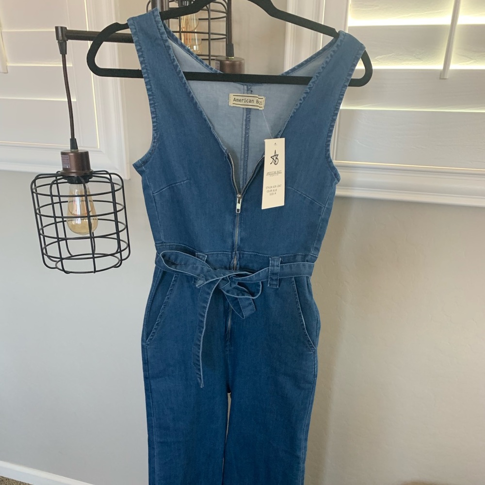 Denim romper